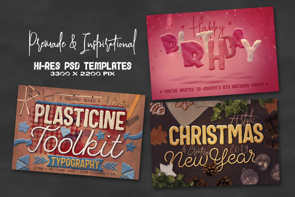 Plasticine Typography Creator, a Background Graphic by TVartworks (Photo 8 of 42)