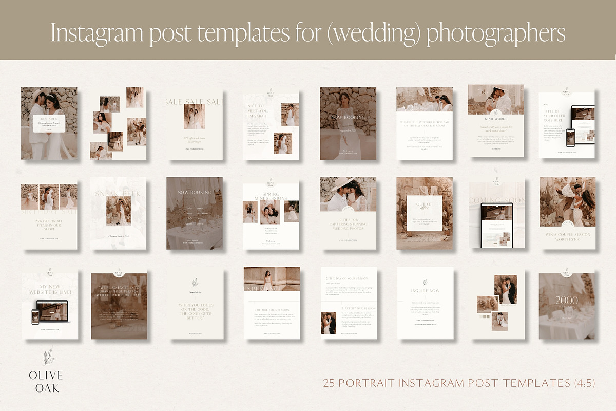 Wedding Photographer Instagram Posts, a Social Media Template by Wonderlik Webdesign (Photo 9 of 11)