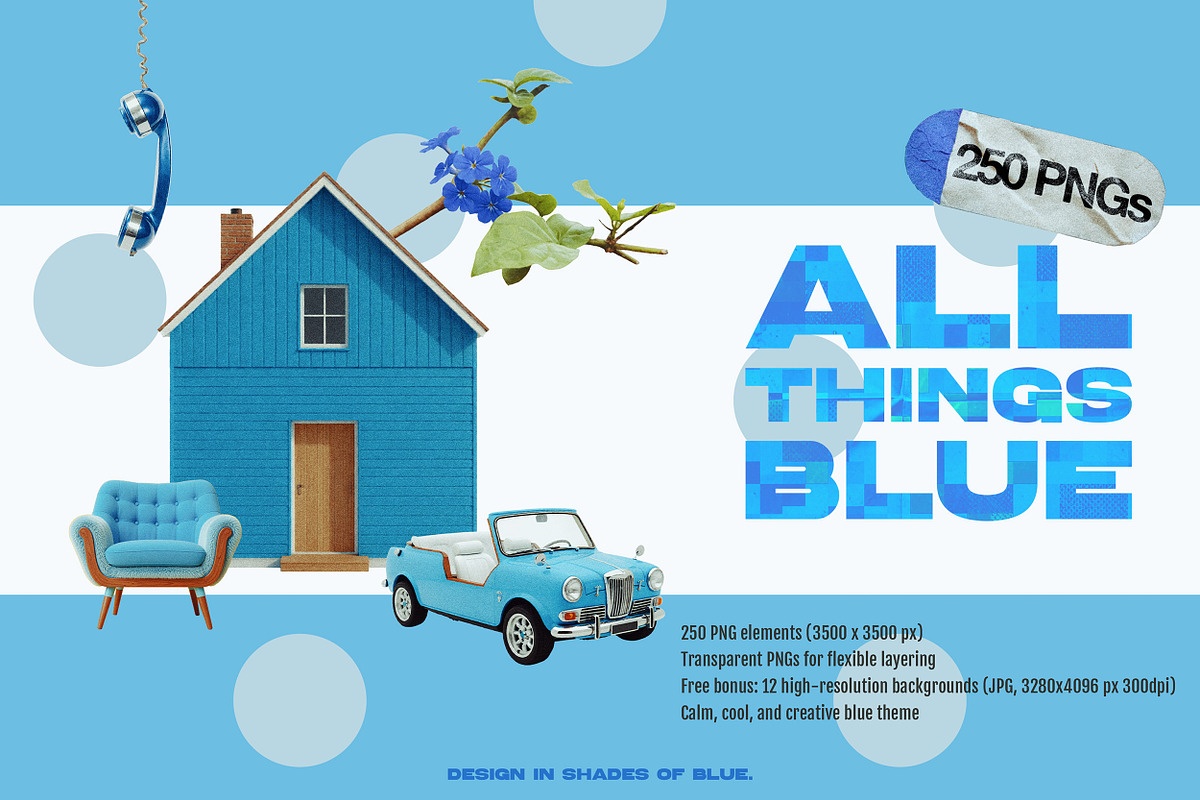 ALL THINGS BLUE: 250 PNG Elements, an Object Graphic by Megan Aili Designs (Photo 1 of 16)
