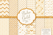 Cream Glitter Bohemian Patterns, a Pattern Graphic by Amanda Ilkov (Thumbnail 1 of 3)