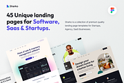 Sharko - Landing Page UI Kit, an UI Kit Template by FinestDevs (Thumbnail 1 of 6)