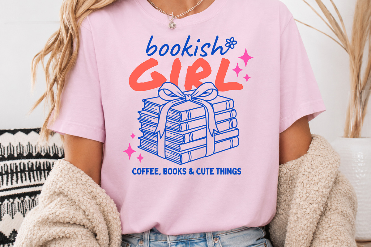 Bookish Girl PNG, Cute Book Lover, a Seasonal Illustration by Rose Art (Photo 3 of 3)