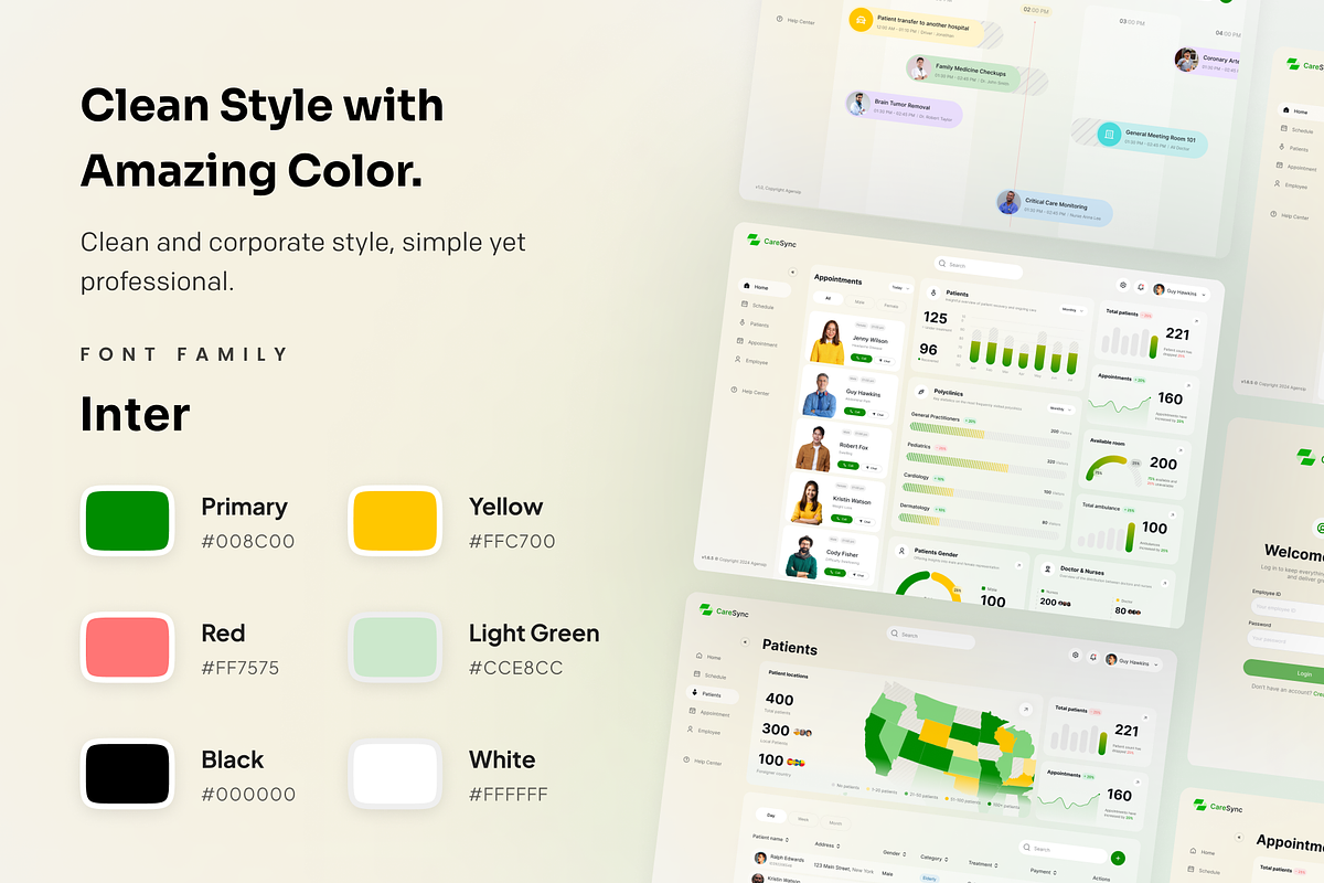 CareSync - SAAS Company UI Kit, an UI Kit Template by Agensip Design Agency (Photo 7 of 10)