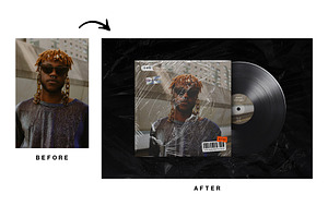 Vinyl Record Mockup Template