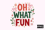 Oh What Fun Christmas Sublimation, a Seasonal Illustration by Creative Art (Thumbnail 1 of 3)