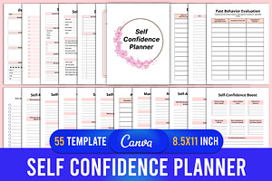 Self Confidence Planner Canva