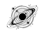 60 Planet Orbit Abstract Silhouette, an Empty State Illustration by Amazin_art (Thumbnail 3 of 35)
