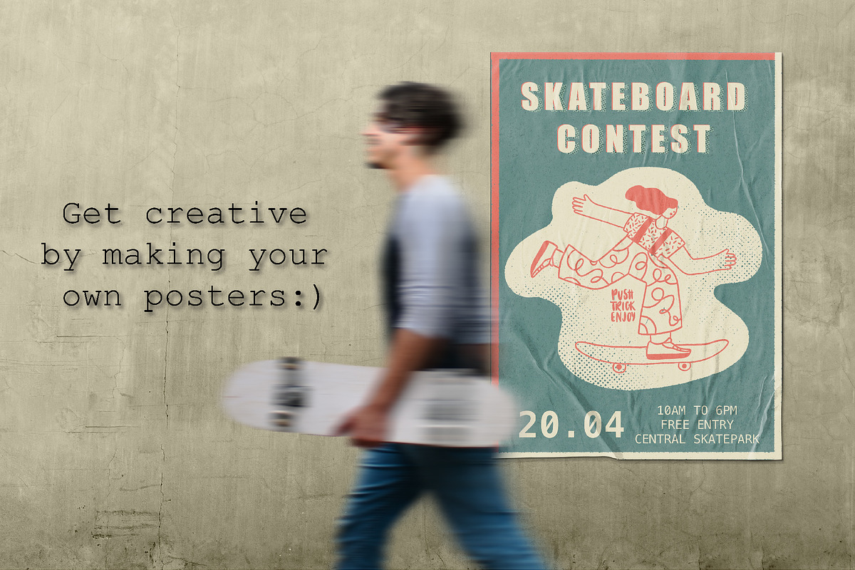 A collection of playful skaters, a Person Illustration by lexminci (Photo 9 of 10)