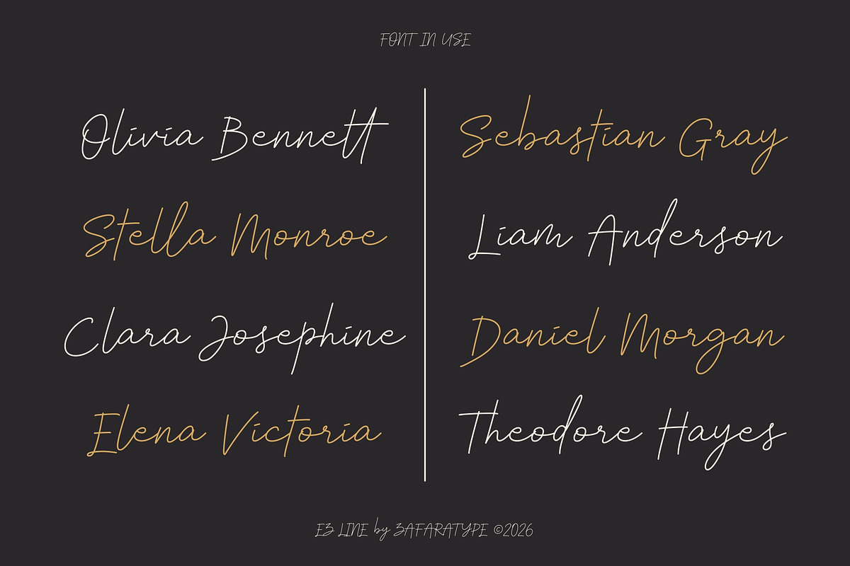 EZ Incallidove, a Handwritten Font by Zafara Studios (Photo 6 of 6)