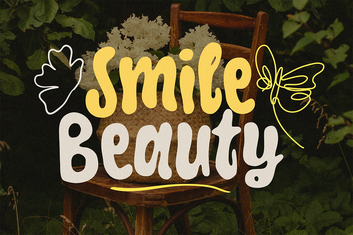 Gloera – Classic Bubble Retro, a Handwritten Font by Portocraft (Photo 4 of 10)