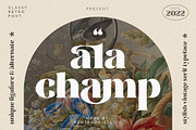 ala champ | Playful serif, a Serif Font by Pentagonistudio (Thumbnail 1 of 11)