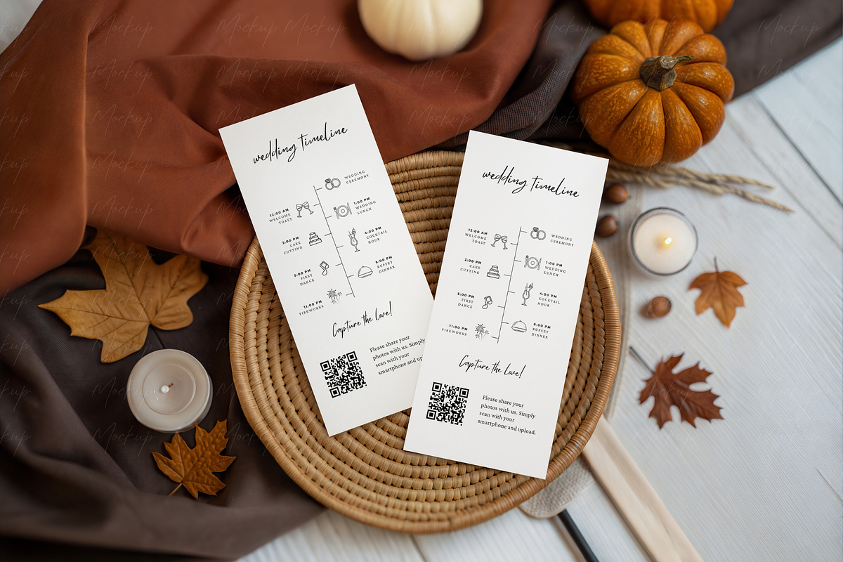 Autumn Menu Mockup Wicker Plate, a Product Mockup by TatiMockup (Photo 3 of 5)