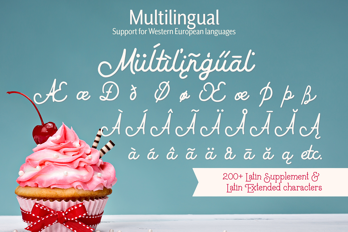 Buttercream Dream - a fancy font duo, a Font by Amber Nest Design (Photo 11 of 15)