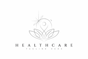 Healthcare Meditation Spirit Logo, a Branding & Logo Template by Signatoro