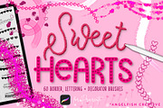 Sweet Hearts Brush Set for Procreate, a Brush Add-On by AngelfishCreative (Thumbnail 1 of 7)