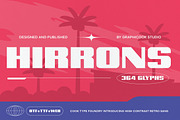 Hirrons, a Sans Serif Font by graphicook (Thumbnail 1 of 10)