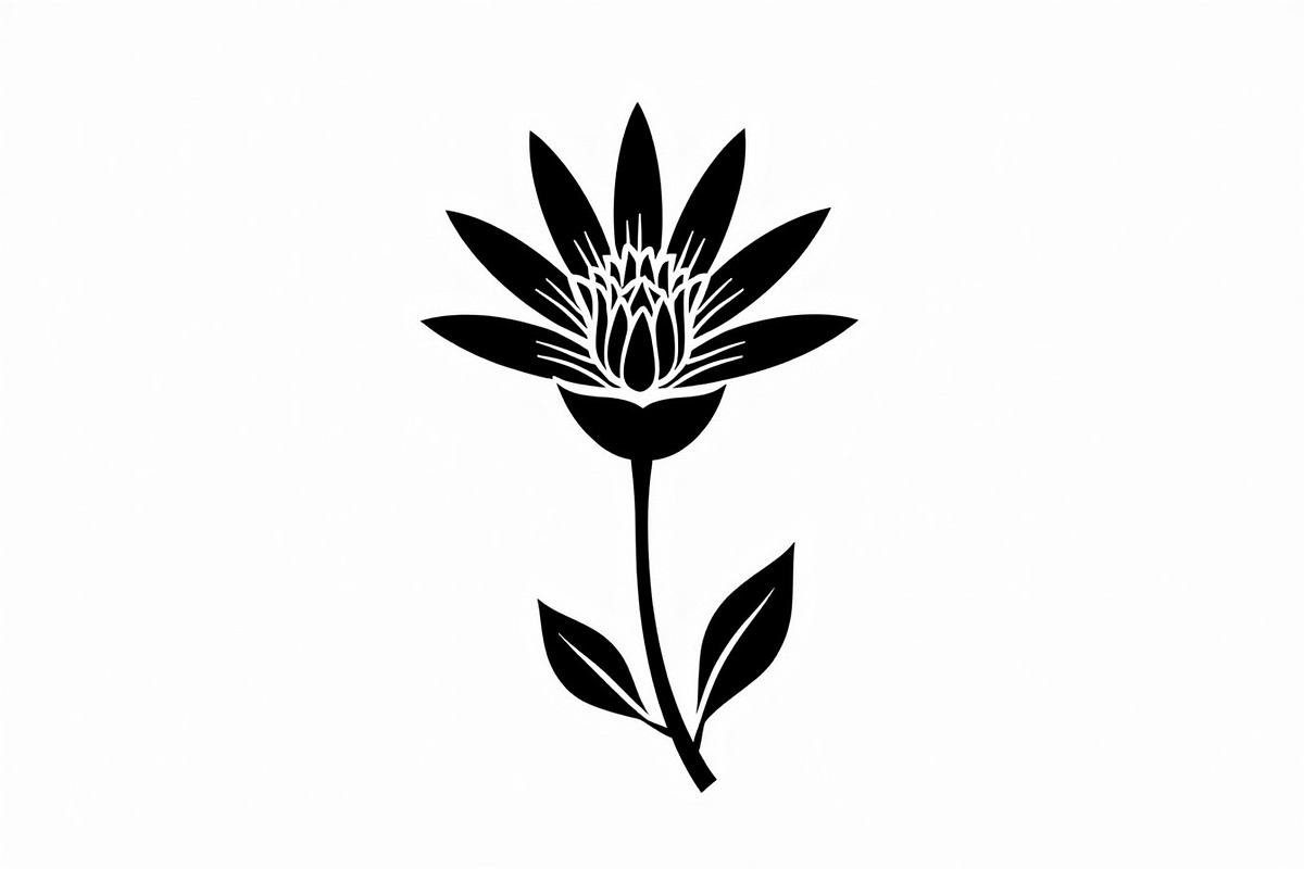 Black Floral Silhouette Set, an Illustration by balal (Photo 19 of 21)