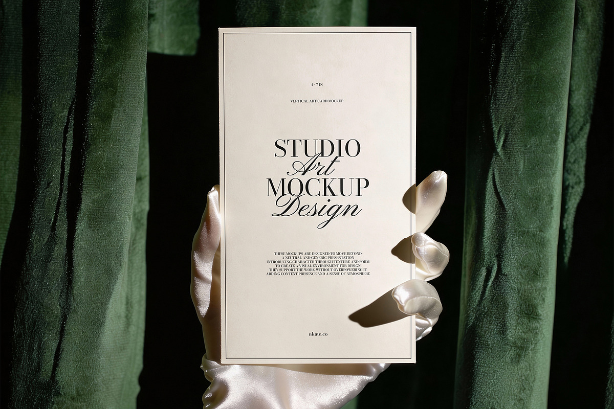 Vertical Art Card Mockup, a Product Mockup by nkate (Photo 1 of 4)