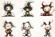 Halloween Clipart Bundle, an Illustration by DreamCafeArt (Thumbnail 3 of 7)