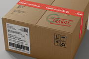 Shipping Box Mockup Kit, a Packaging Mockup by Catkie - Digital Art (Thumbnail 6 of 10)