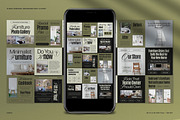 Brown White Furniture Instagram Pack, a Social Media Template by graphicook (Thumbnail 1 of 5)