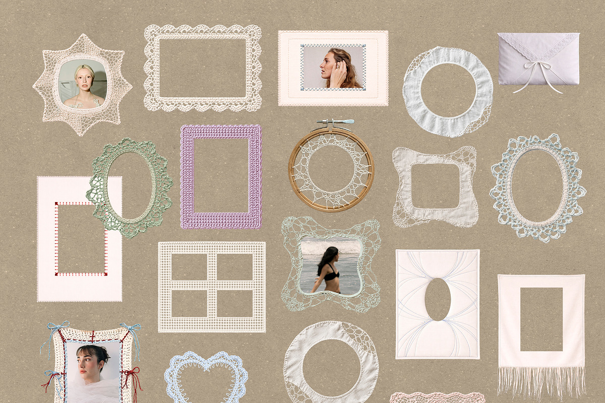 Held by Threads: Lace Crochet Frames, an Object Graphic by Lidberia (Photo 9 of 9)
