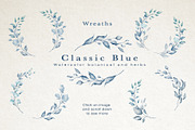 Classic Blue Watercolor Botanical, a Decorative Illustration by Papatongartist (Thumbnail 5 of 10)