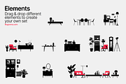 Furniture - Modern Graphics, a Decorative Illustration by illugrama (Thumbnail 5 of 10)