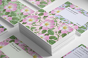 Pink Wild Rose PSD Business Card, a Business Card Template by Digital Space (Thumbnail 4 of 6)