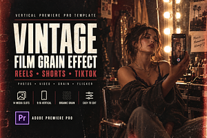 Film Grain Reels Premiere Pro, a Plug-in Add-On by AAA Presets
