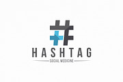 Medicine Hashtag Logo Template, a Branding & Logo Template by vectorwithin (Thumbnail 1 of 3)