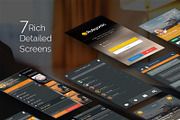 Rubyonic - Mobile PSD UI pack, a Graphic by Audacitus (Thumbnail 2 of 5)