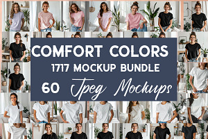 Comfort Colors 1717 Mockup Bundle, a Shirt Mockup by Pixxel_Studio