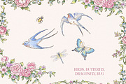 Flowering Watercolor Clip Art, a Decorative Illustration by Ekaproeka (Thumbnail 5 of 7)