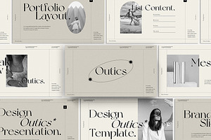 Outics Keynote Presentation, a Presentation Template by slidenotion