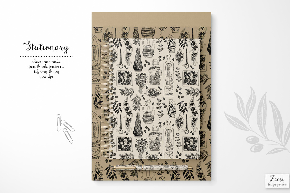 Olives Marinade Patterns & Motifs, a Pattern Graphic by Zeesi Design Garden (Photo 9 of 10)