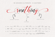 Rosething - Calligraphy Font, a Script Font by Sronstudio (Thumbnail 10 of 12)
