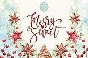 MERRY&SWEET Watercolor set, an Illustration by Lemaris (Thumbnail 1 of 8)