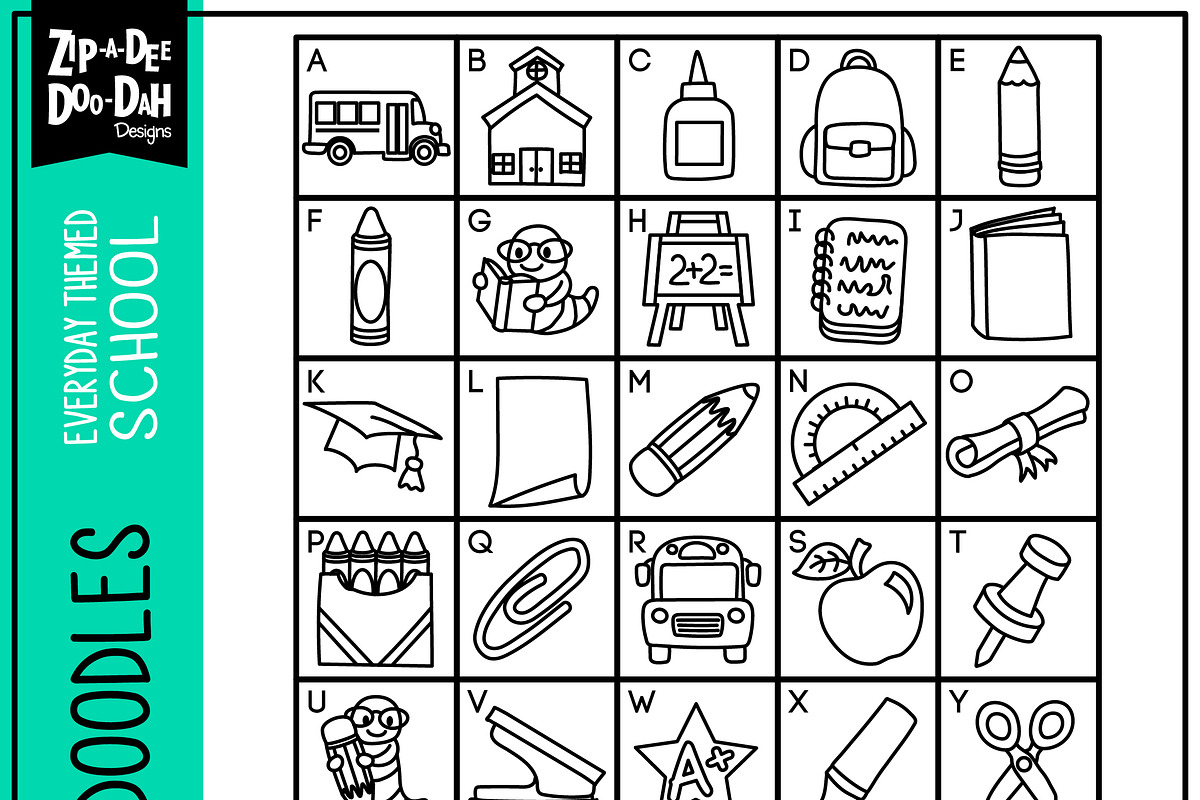 Back To School Doodle Font preview 2