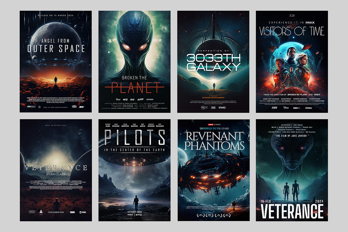 Science Fiction Movie Posters, a Templates & Theme by Pixflow (Photo 5 of 7)