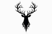 Deer Silhouette Vector Bundle, an Illustration by abu67222 (Thumbnail 6 of 7)