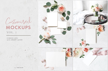 Customised mockups vol. 1, a Print Template by Tabita's shop