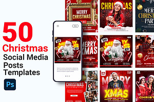 Christmas Social Media Template, a Poster Template by Design.wala