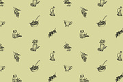 Olive sketches set + backgrounds, a Food Illustration by PaperTrident (Thumbnail 8 of 8)