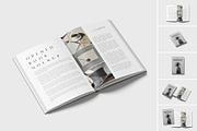 Realistic Book Mockup, a Books & Magazine Mockup by graphiccrew (Thumbnail 1 of 9)