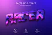 3D Racer Psd Text Layer Style Effect, a Layer Style Add-On by zahidhossainalif (Thumbnail 1 of 2)