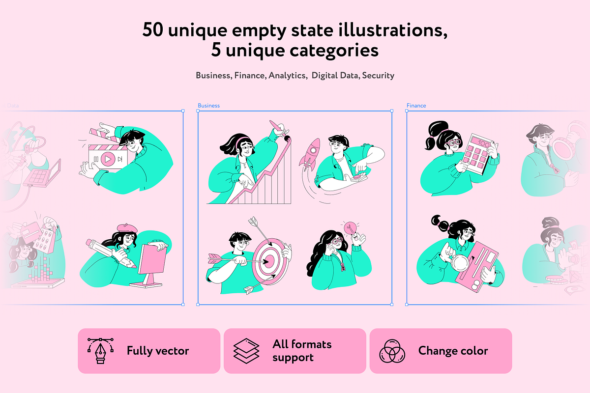 Plaksy Business Illustrations, a Finance Illustration by Welovegraphics (Photo 2 of 7)