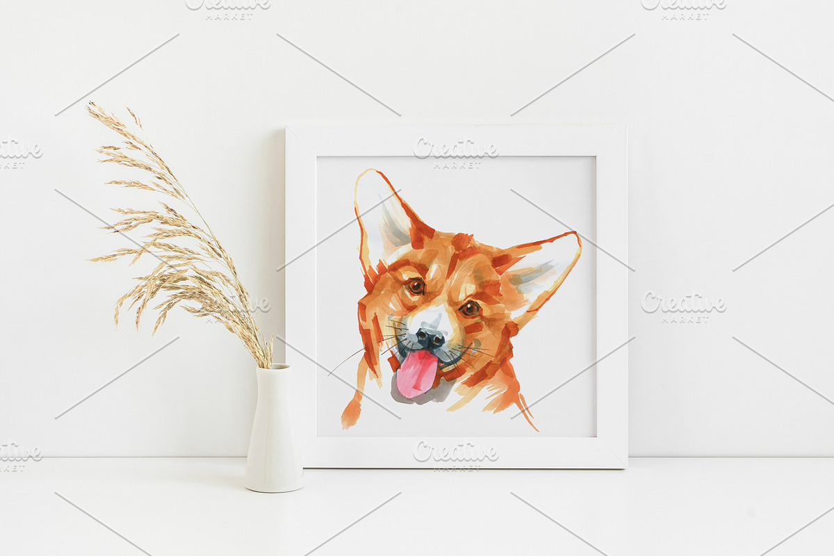 Dogs and Cats portraits, an Animal Illustration by ViktoriArt (Photo 4 of 7)