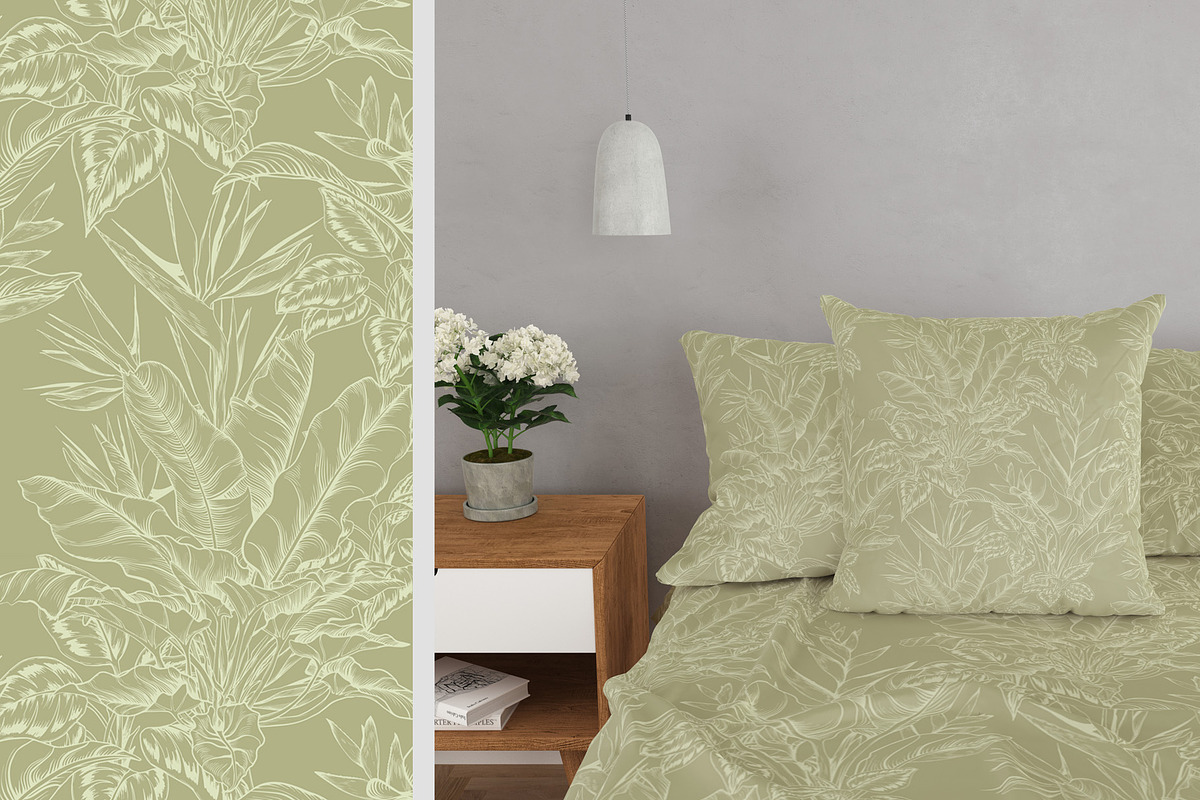 Green Tropical Patterns, a Pattern Graphic by Jeanna Draw (Photo 13 of 13)