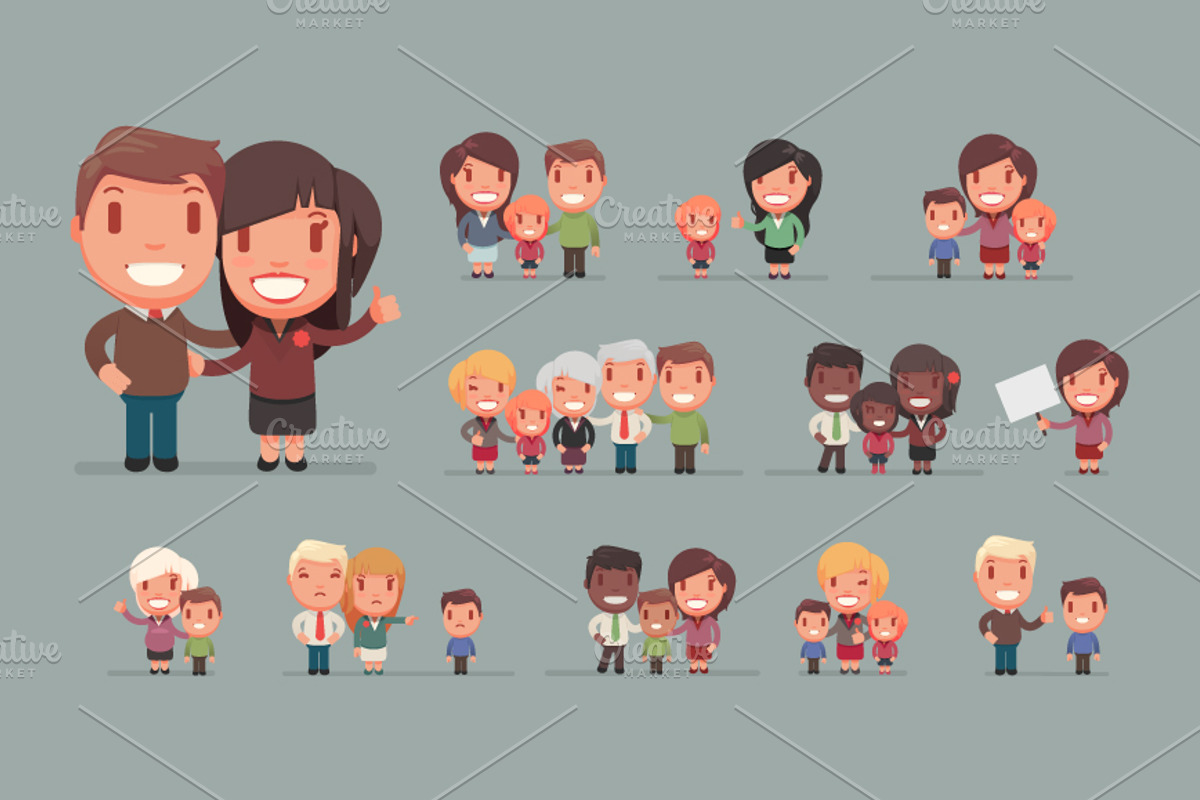 Family big set 1, a Person Illustration by Beatriz Gascón (Photo 1 of 4)